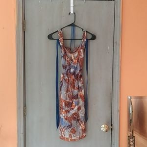 Maeve size 6 butterfly print silk dress